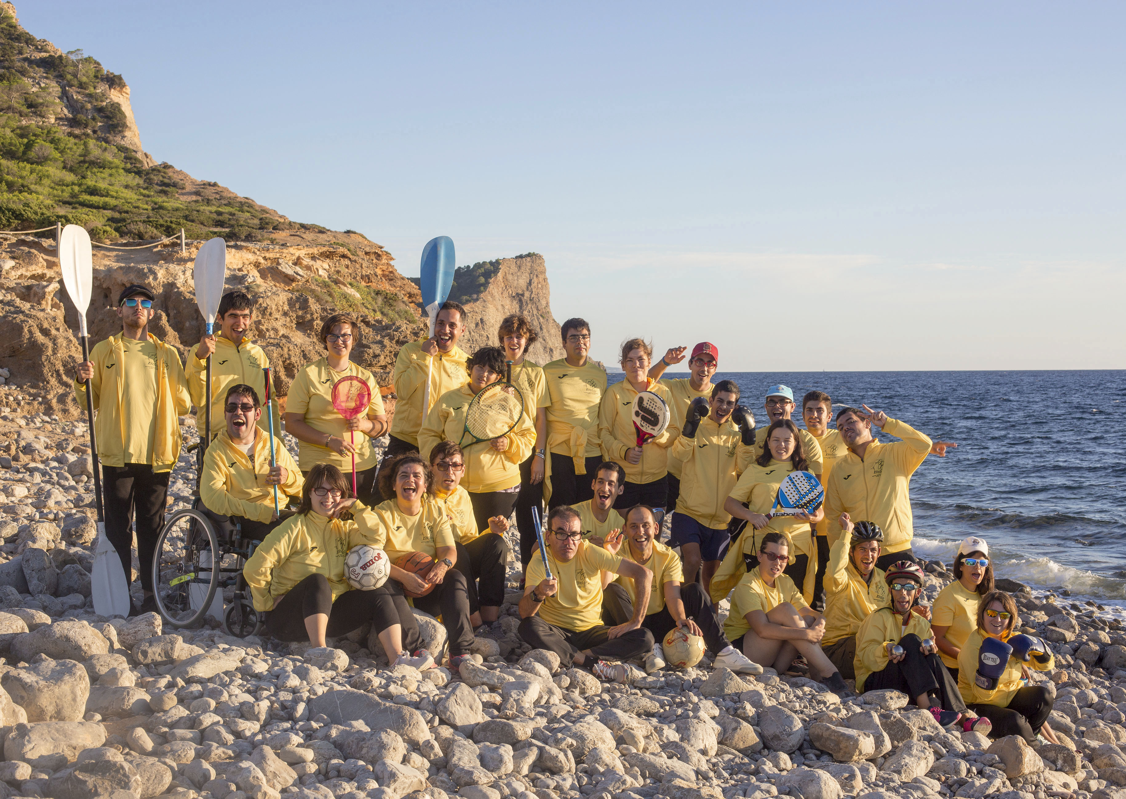 Dinámica cooperativa con paracaídas